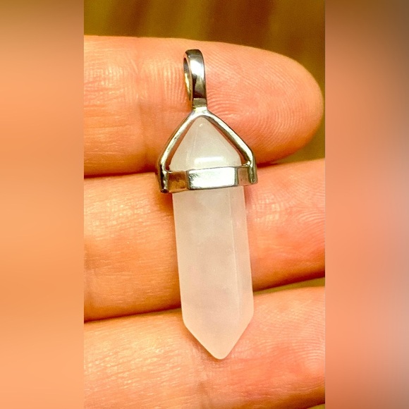 3 natural stones pendants. Metal is stainless steel. - Picture 7 of 9